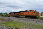 BNSF 5857 Running lite power. 